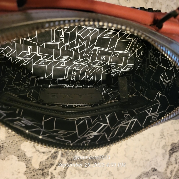 L.A.M.B. by Gwen Stefani Studded Front Pocket Crossbody Bag Luxury Designer #516 - Picture 3 of 13